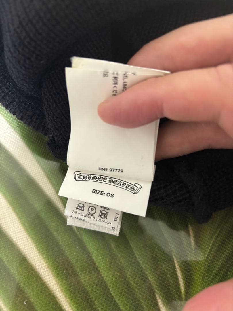 CHROME HEARTS ブラック　ニット帽