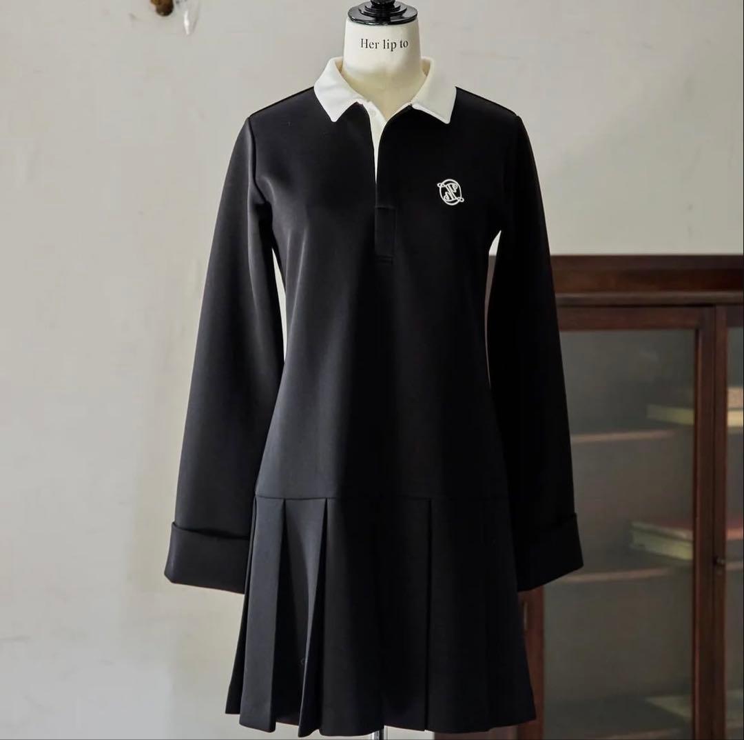 herlipto Polo Pleated Mini Dress Sサイズ