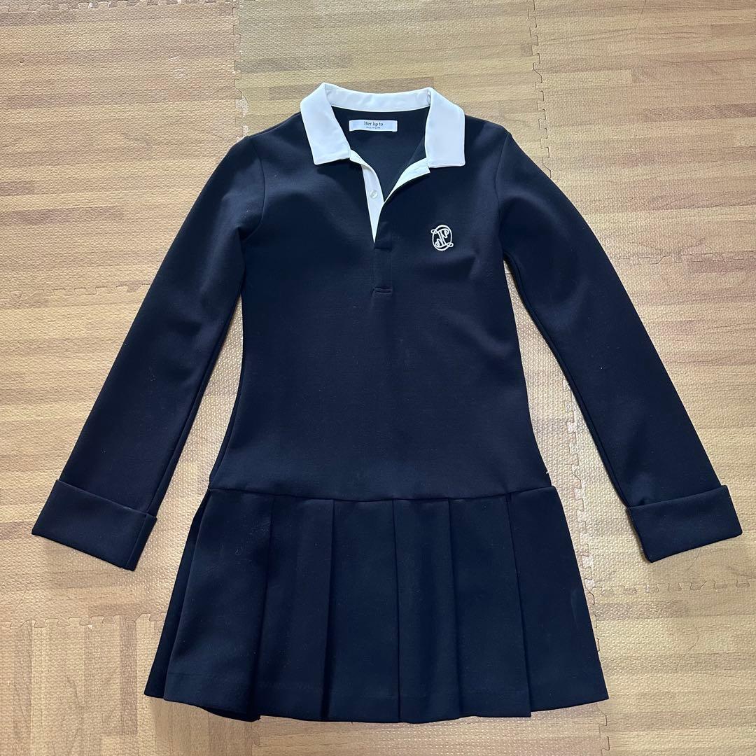 herlipto Polo Pleated Mini Dress Sサイズ