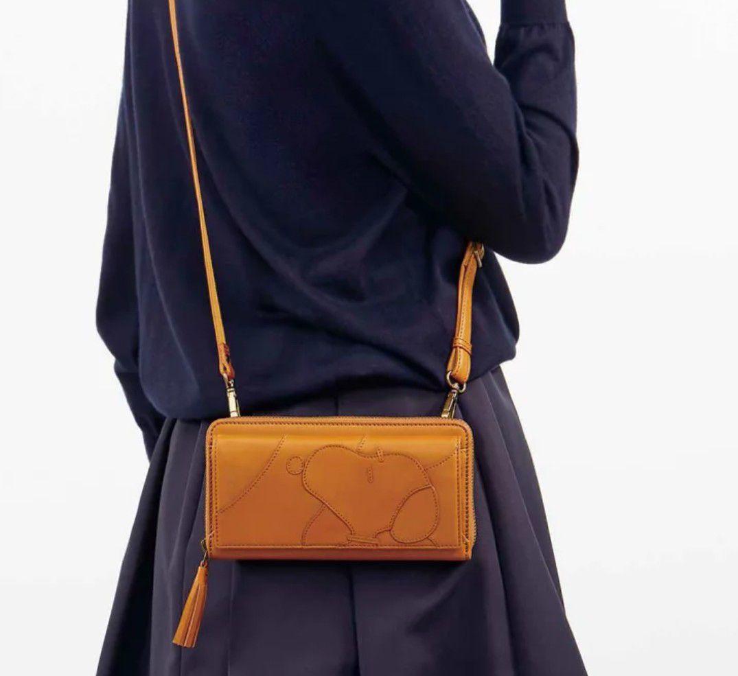 アンくんスヌーピー★本革ショルダー財布　21700円