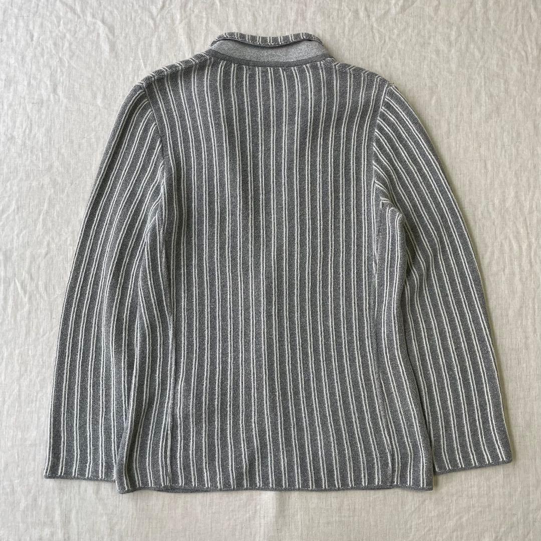 LARDINI ラルディーニ パイル地 ストライプ テーラードジャケット