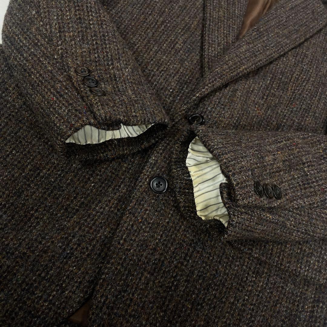 ハリスツイード× Berwick ツイードウール テーラードジャケット 92A5