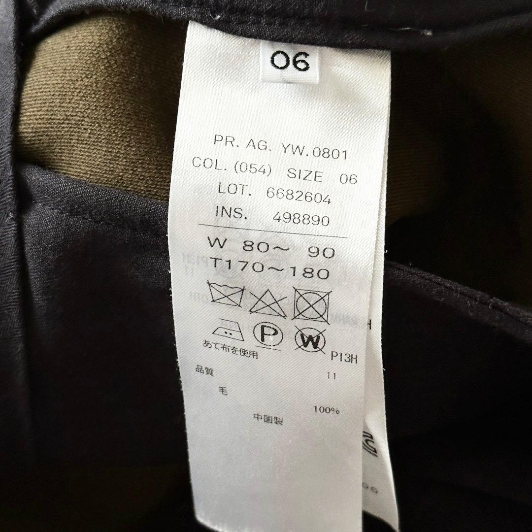 ATON BACK SATIN BASIC PANTS スラックス サイズL 6