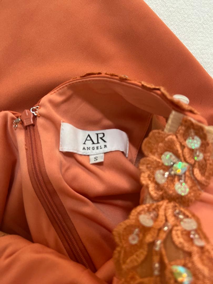 ANGEL R エンジェルアール ホルターネック ミニドレス オレンジ