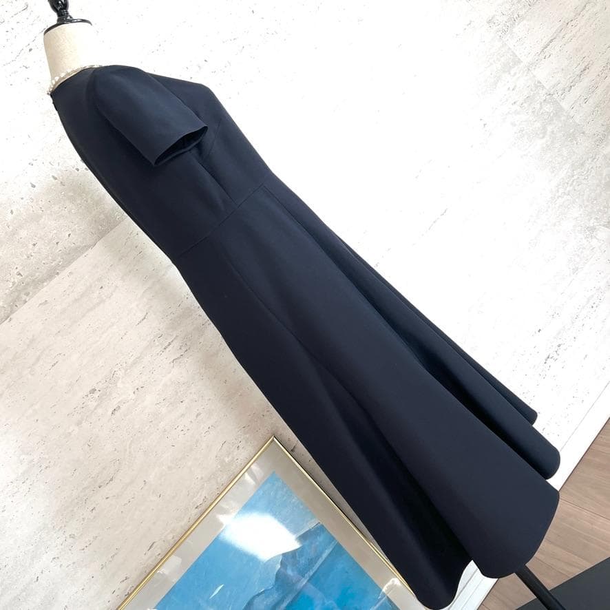 極美品★VALENTINO最高級ライン★シルクウール★フレア★ロングワンピース