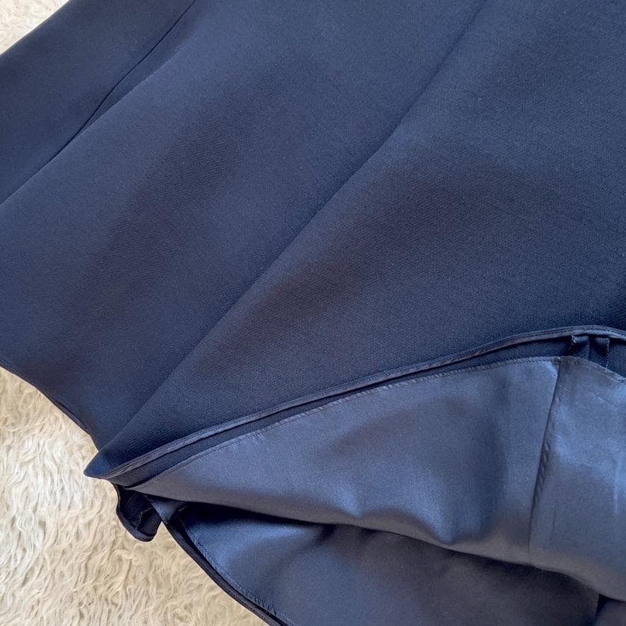 極美品★VALENTINO最高級ライン★シルクウール★フレア★ロングワンピース