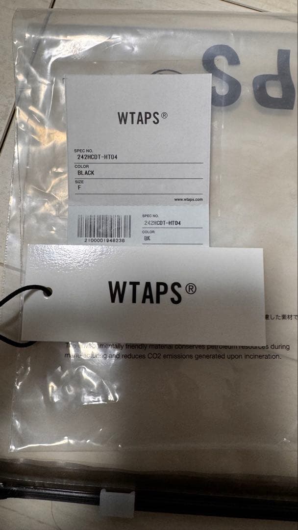 帽子 WTAPS 242HCDT-HT04 CAP CTPL TWILL BLACK