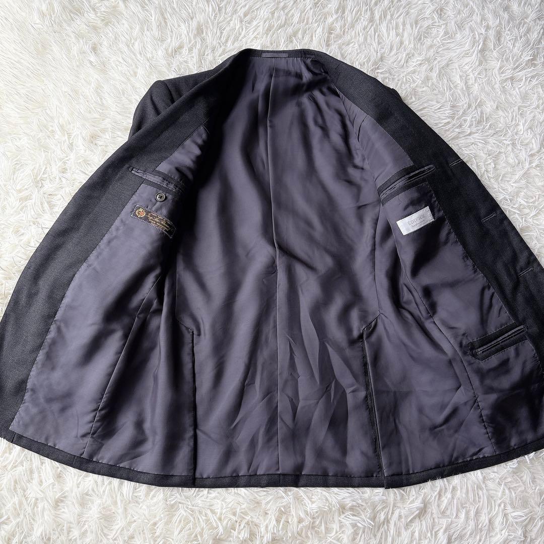 美品 ロロピアーナ エディフィス スーツ セットアップ グレー 高級生地 44