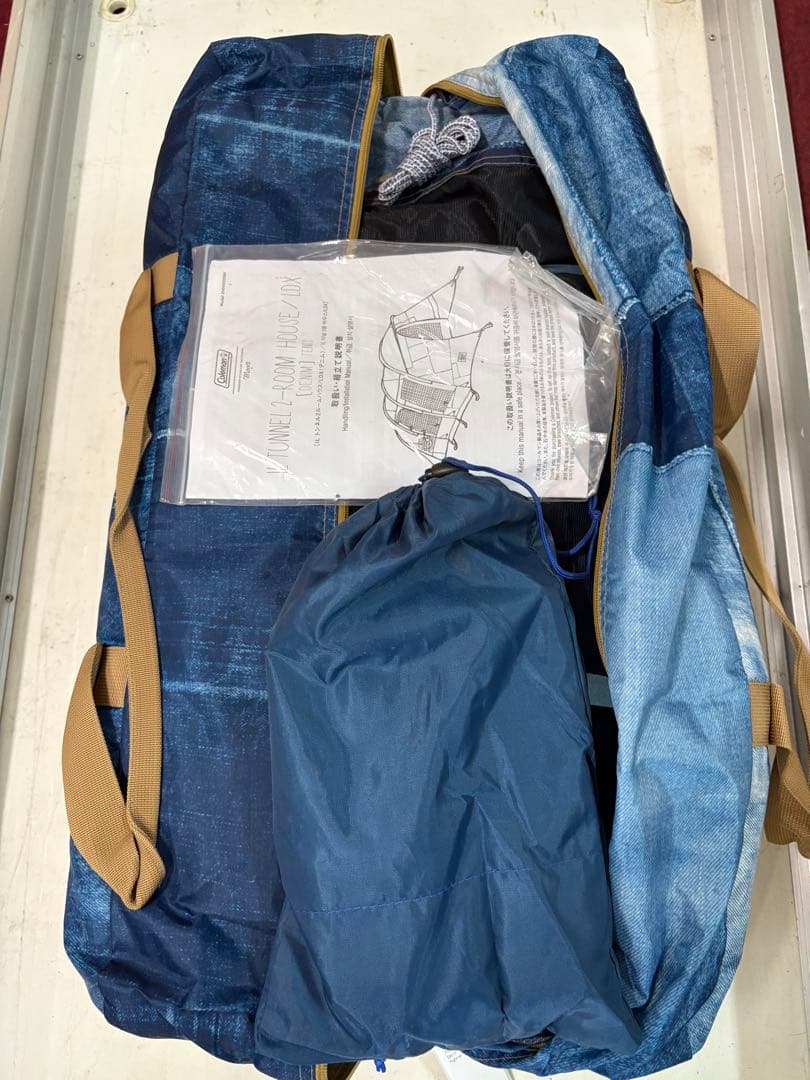 【極美品】コールマン　テント ILトンネル2ルームハウス LDX デニム