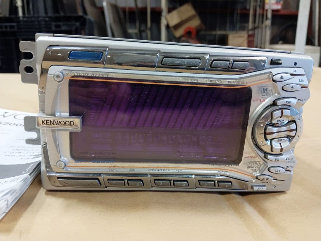 希少 KENWOOD DPX-6200M MD&CDデッキ 2DIN 現状