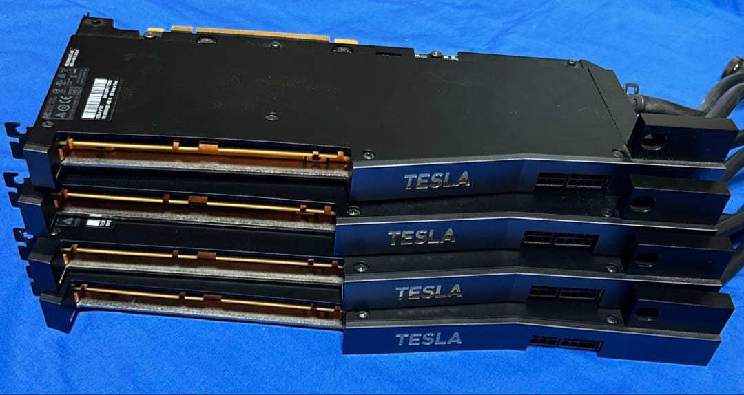NVIDIA DGX Station用 水冷 Tesla V100 x4枚
