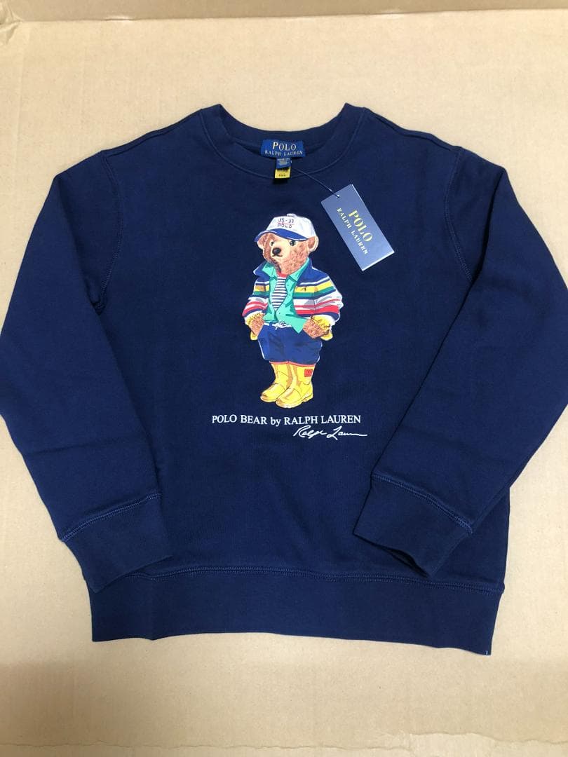 2025新作新品　ラルフローレン ポロベア　トレーナー　ボーイズM 150