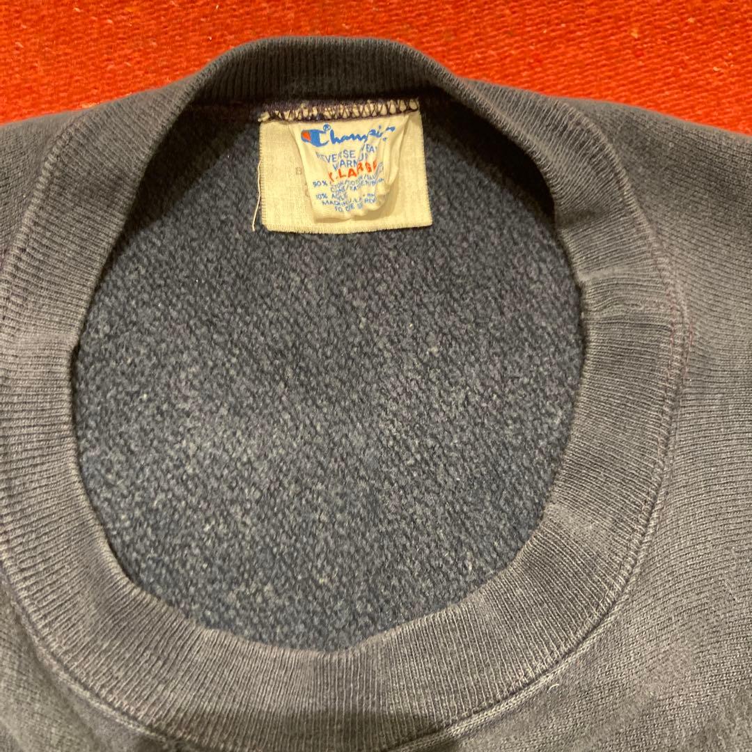 チャンピオン　80s トリコタグ　ネイビー　リバースウィーブ　XL USA製