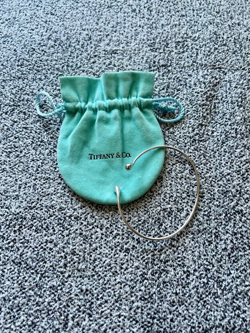 ティファニー　エルサプレッティ　ダブルティアドロップ　ブレスレット　バングル