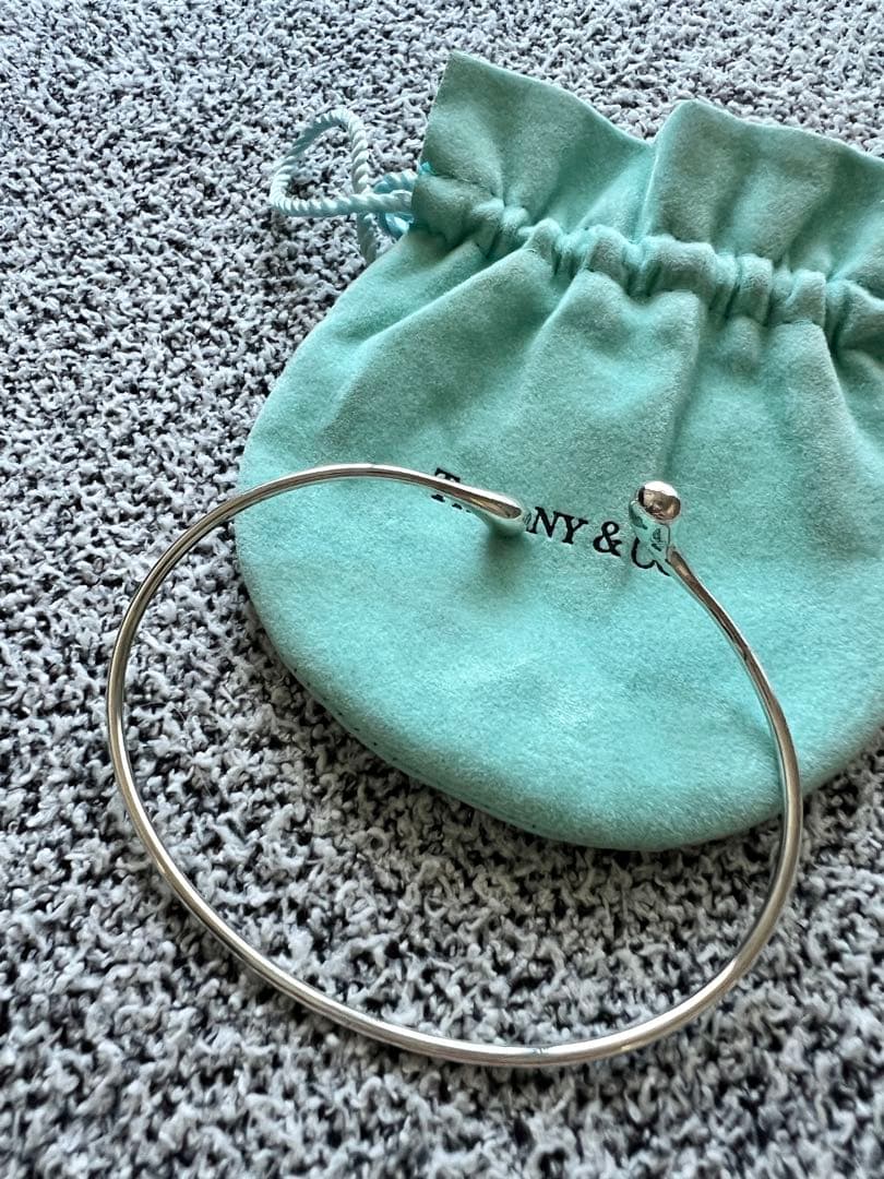 ティファニー　エルサプレッティ　ダブルティアドロップ　ブレスレット　バングル