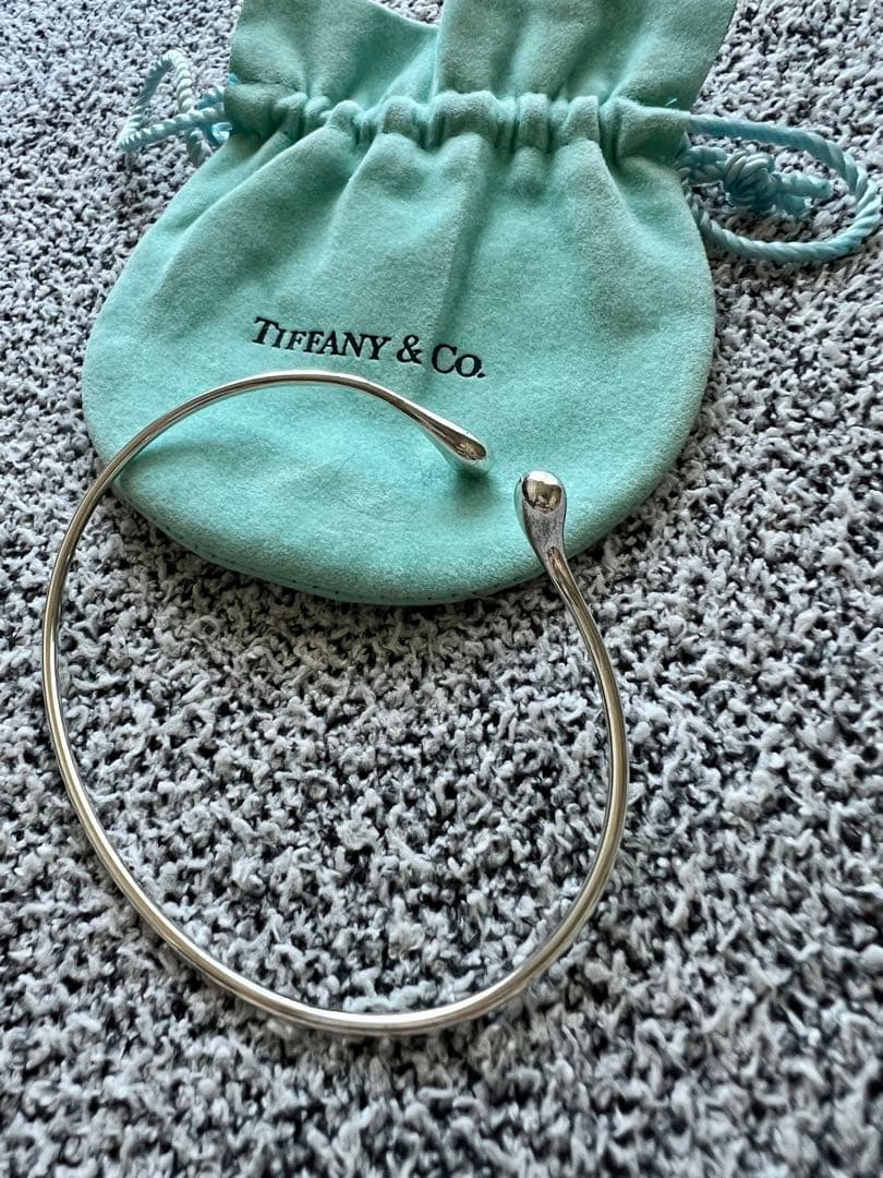 ティファニー　エルサプレッティ　ダブルティアドロップ　ブレスレット　バングル