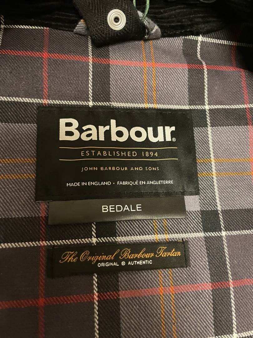 【新品未使用】Barbour バブアー ビデイル　WAX 42 ブラック 黒