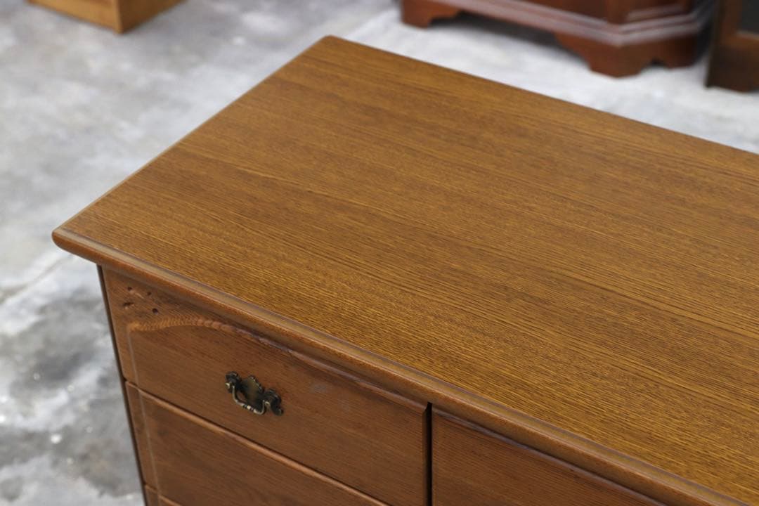 GMHN336B○クラシック アンティーク調 3段チェスト サイドボード リビン