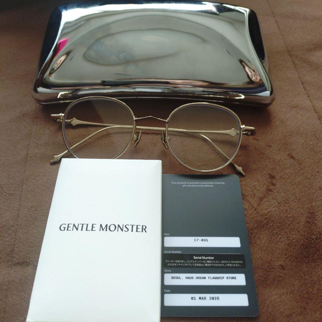 GENTLE MONSTER Ep 031 ゴールド/クリア