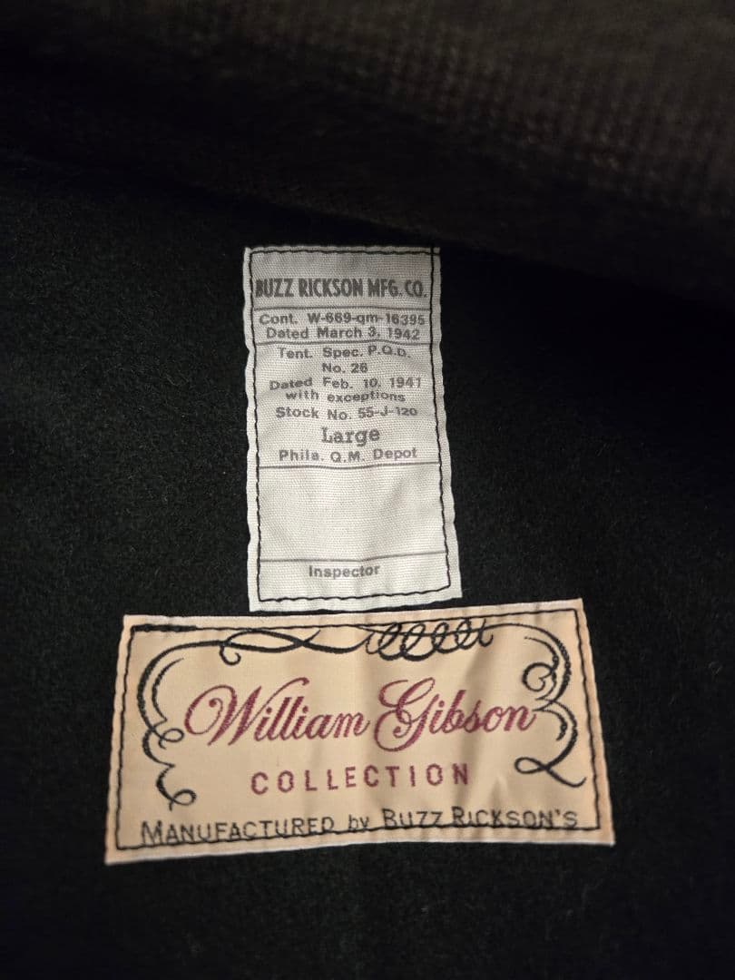 バズリクソンズウィリアムギブソン　タンカースジャケット