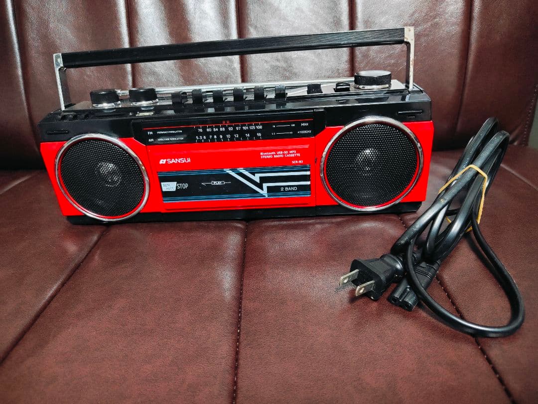 ドウシシャ SANSUI Bluetooth ラジオカセット SCR-B2