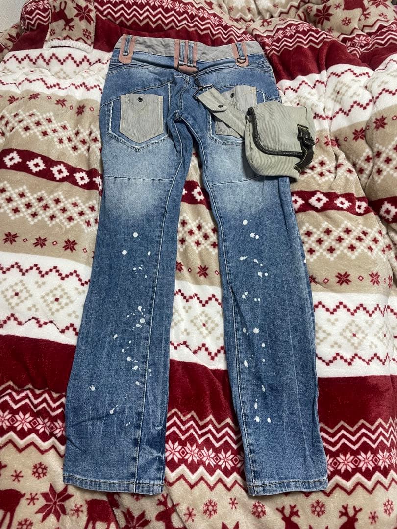 PPFM デザインポケットデニム Y2K グランジ