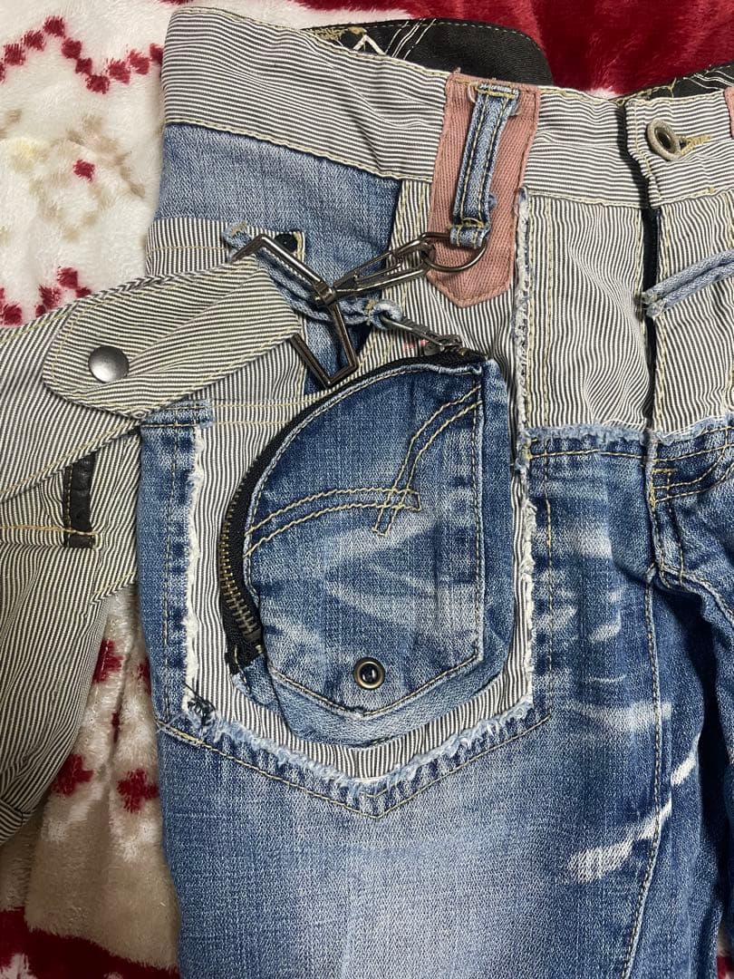 PPFM デザインポケットデニム Y2K グランジ