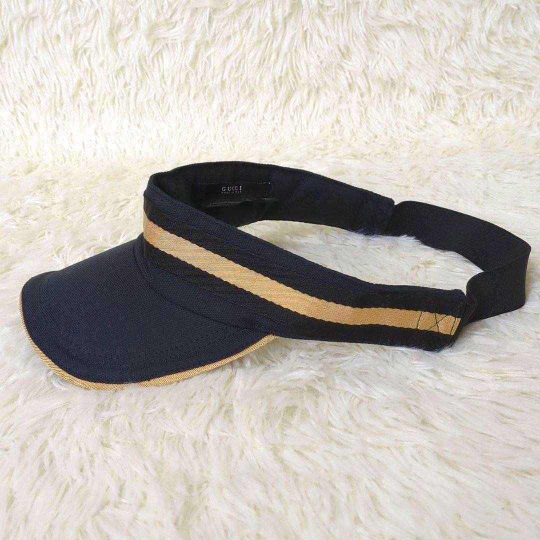 GUCCI シェリー サンバイザー 黒
