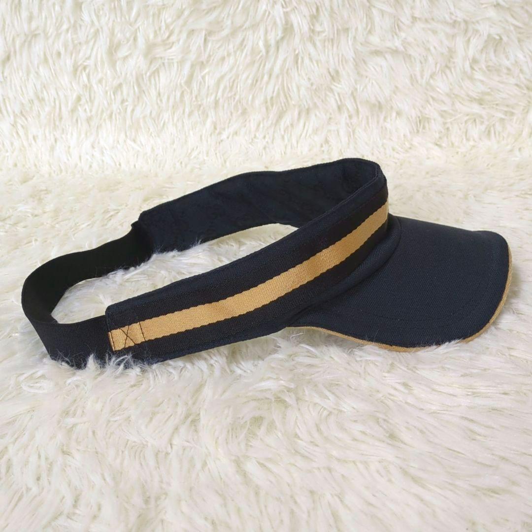 GUCCI シェリー サンバイザー 黒
