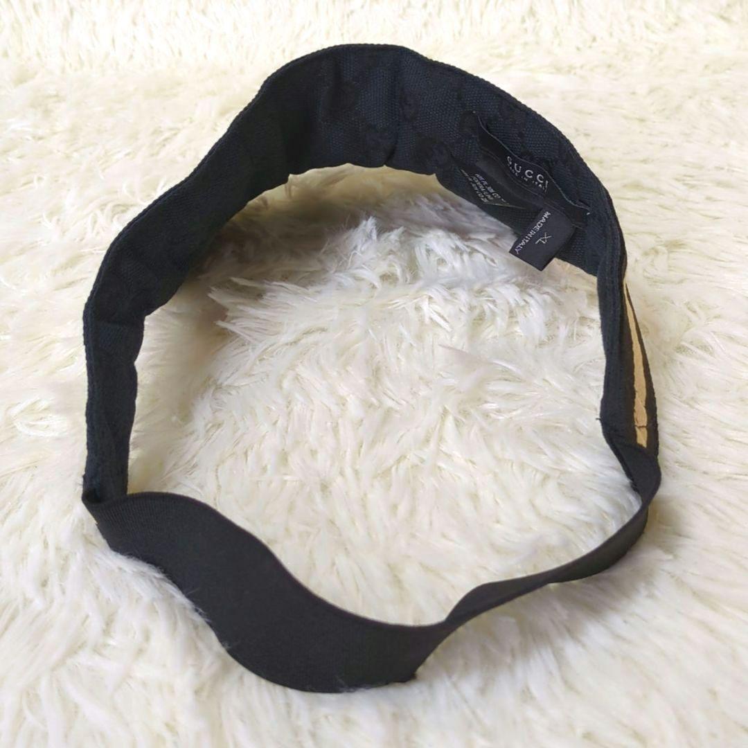 GUCCI シェリー サンバイザー 黒
