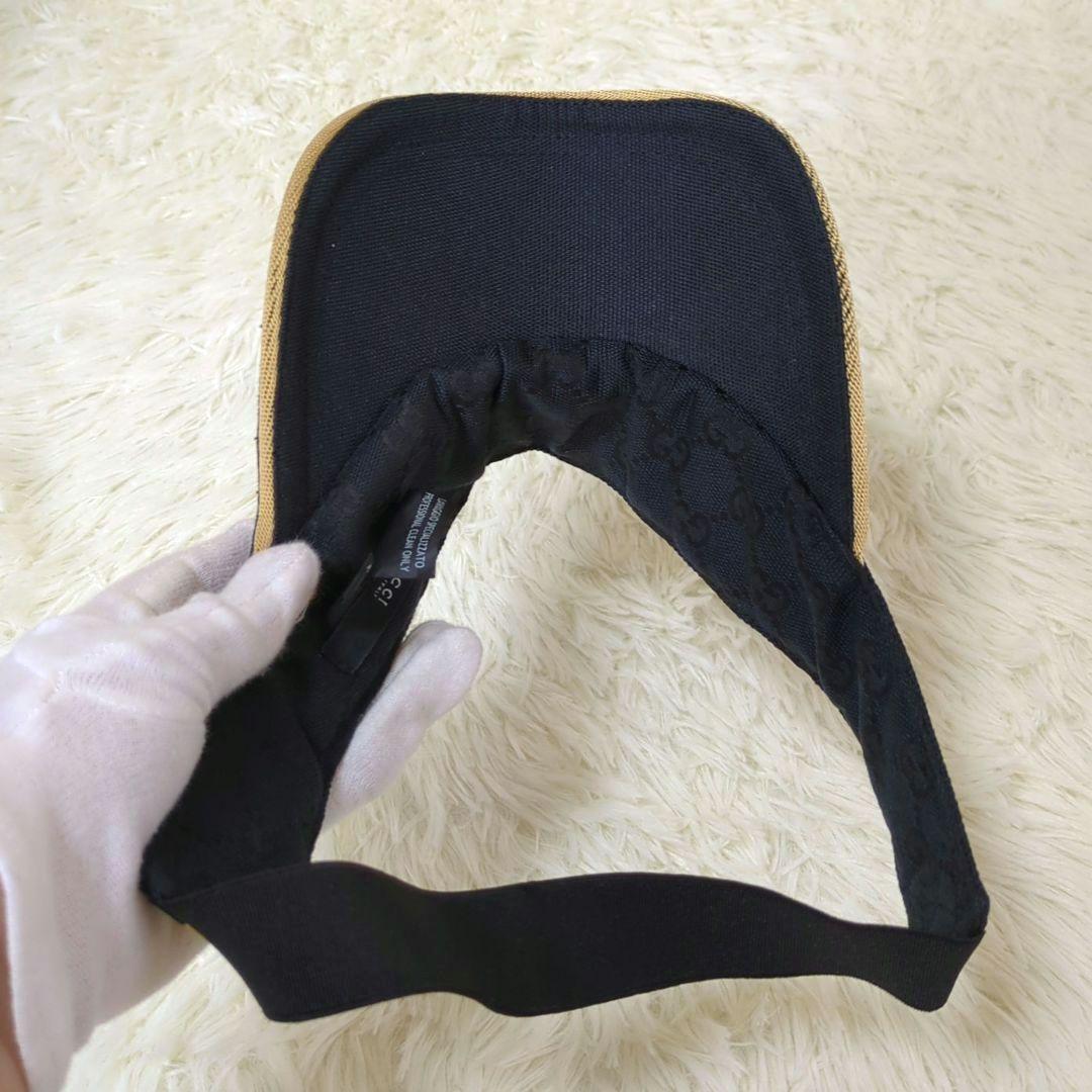 GUCCI シェリー サンバイザー 黒