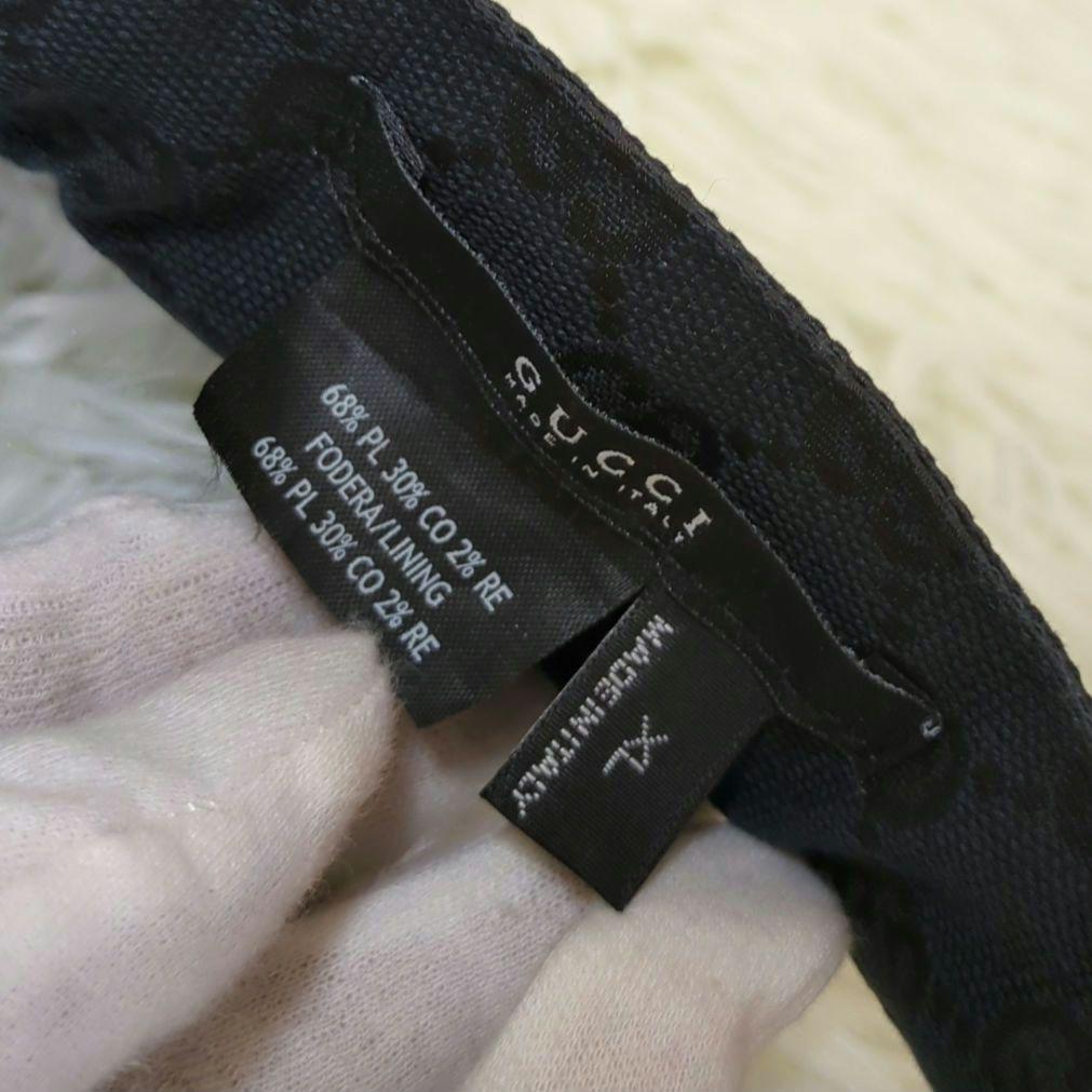 GUCCI シェリー サンバイザー 黒