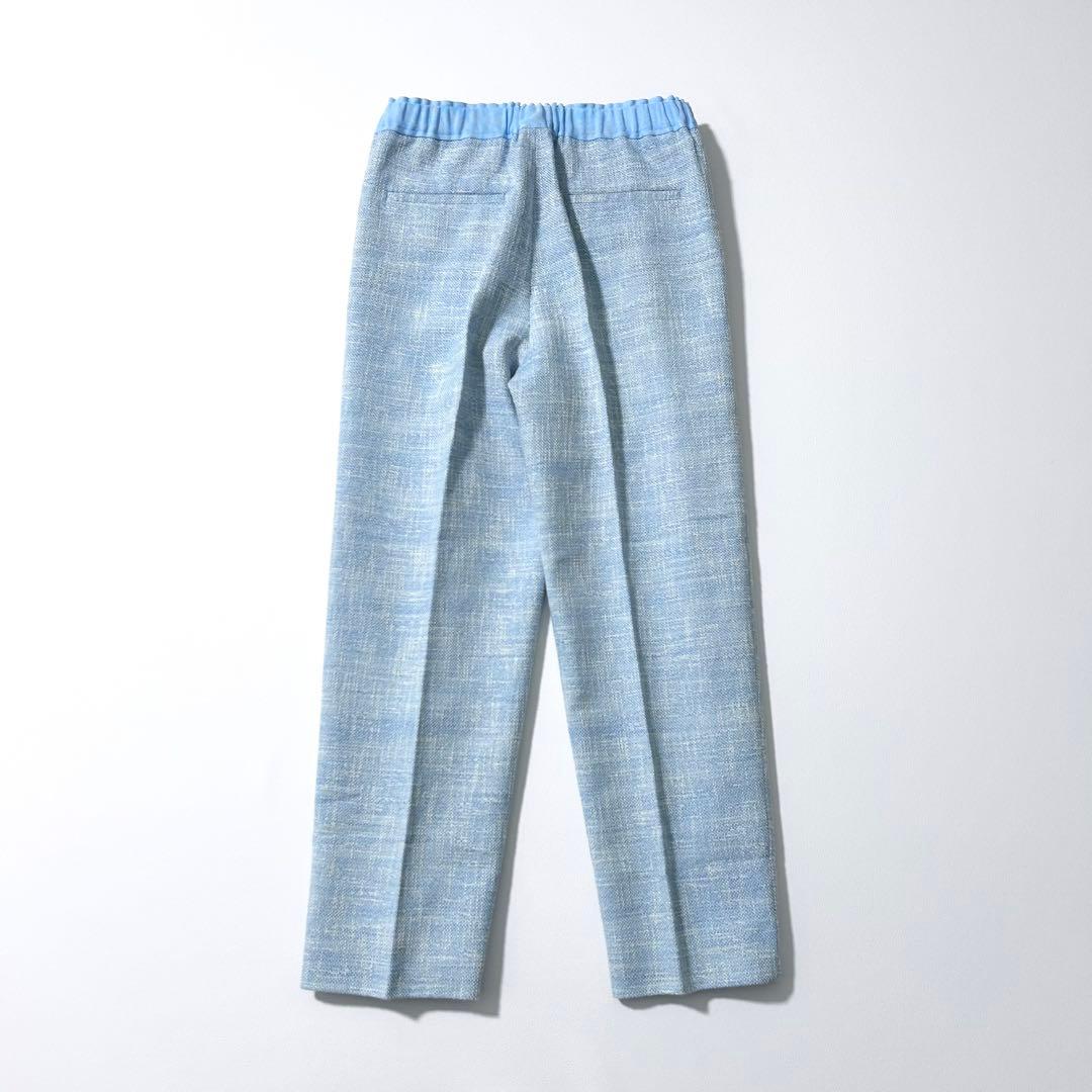3175y美品 ドゥロワー 24SSナナコギャザーコットンツイードパンツ 春色♡