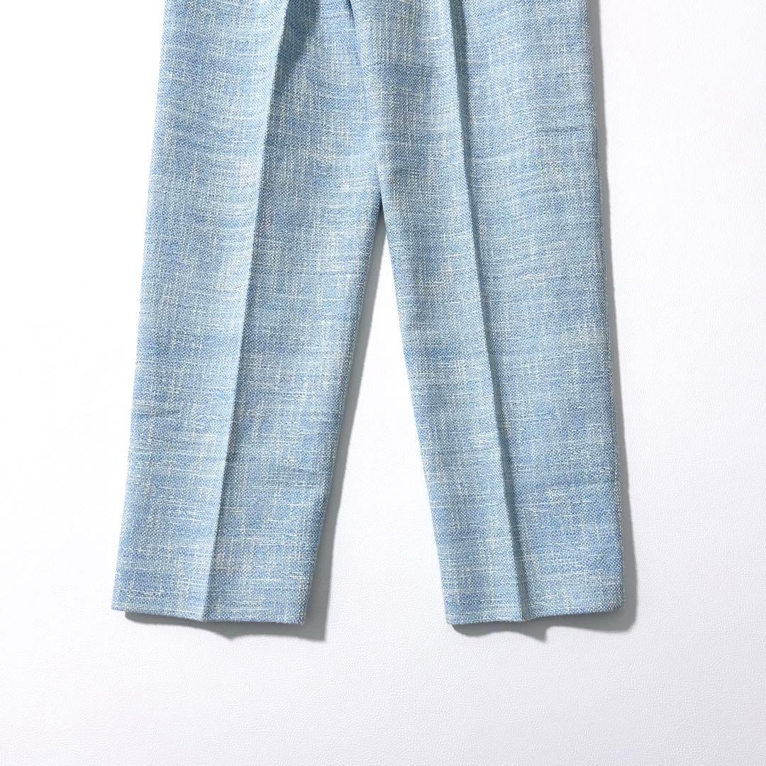 3175y美品 ドゥロワー 24SSナナコギャザーコットンツイードパンツ 春色♡