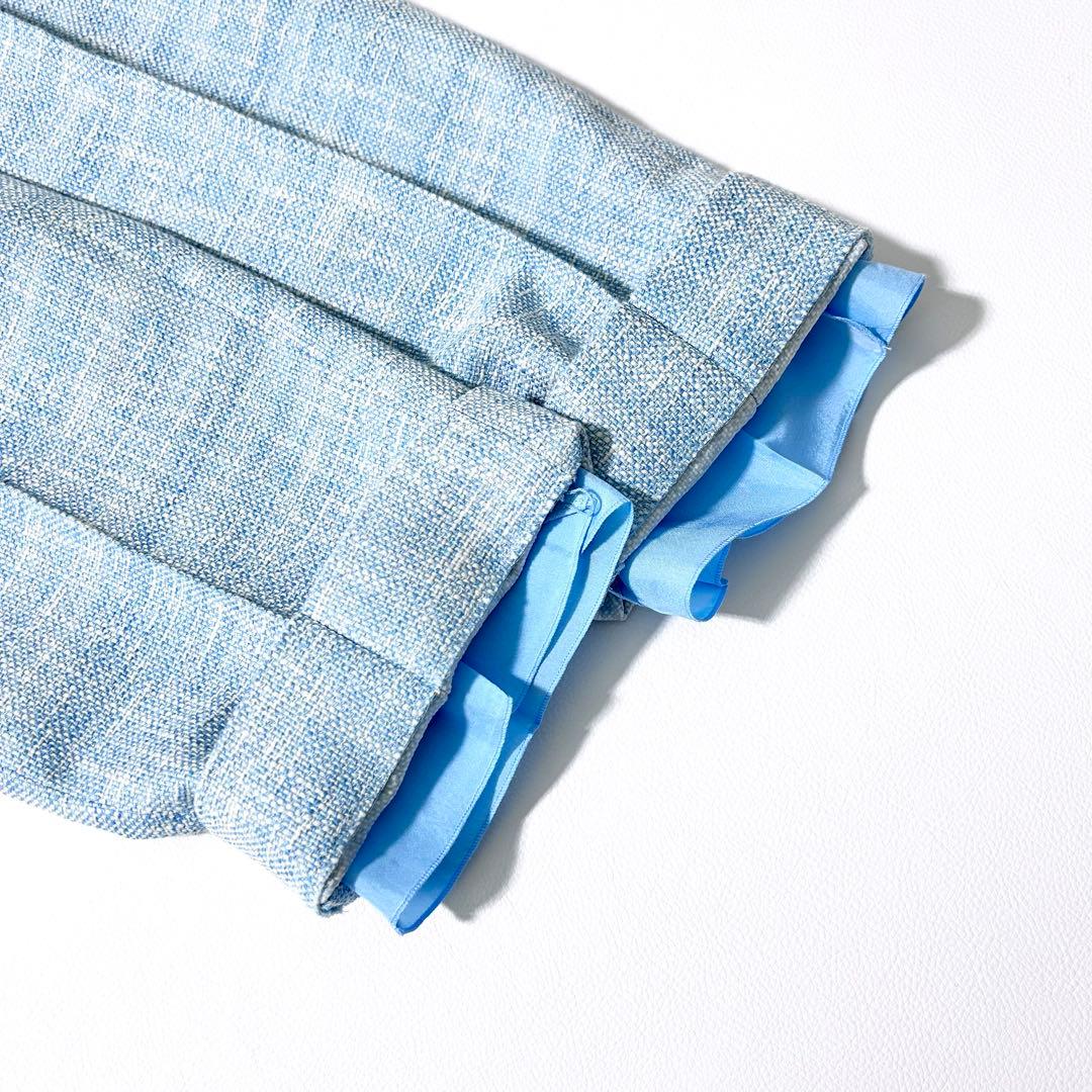 3175y美品 ドゥロワー 24SSナナコギャザーコットンツイードパンツ 春色♡