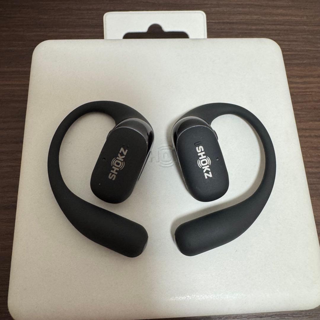 Shokz OpenFit 2 オープンイヤー ワイヤレスイヤホン ブラック