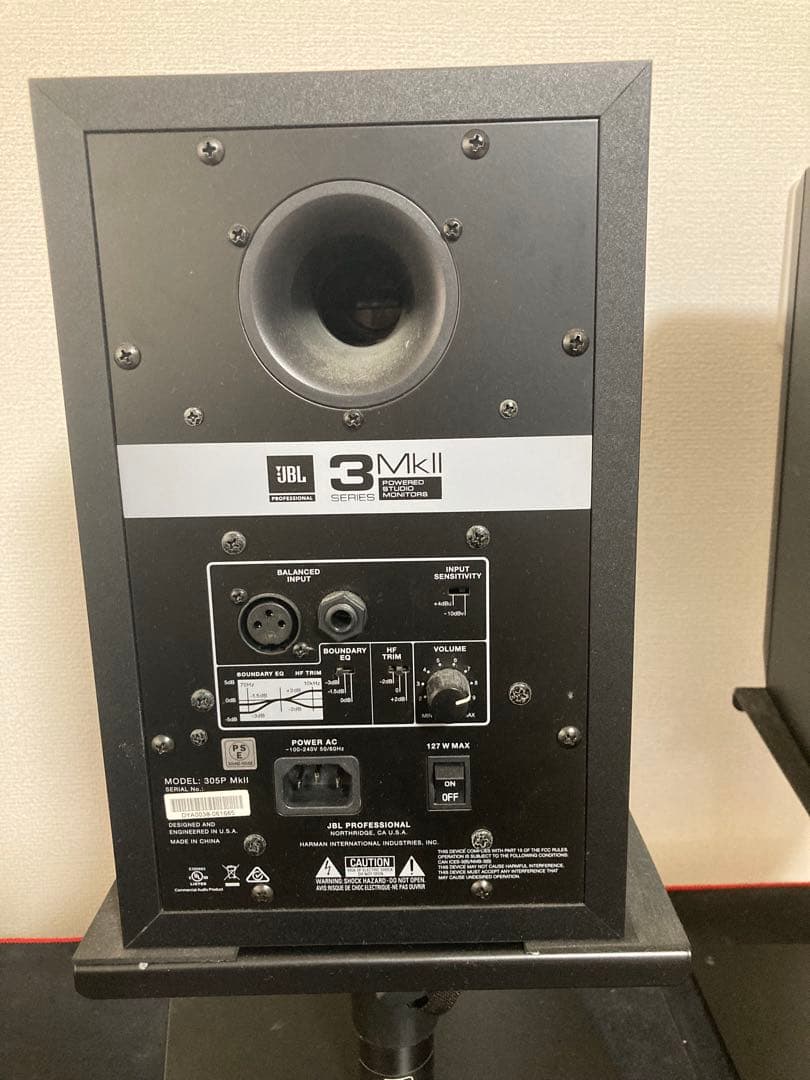 【送料込み】JBL 305P MK2 スタンド　ケーブルセット