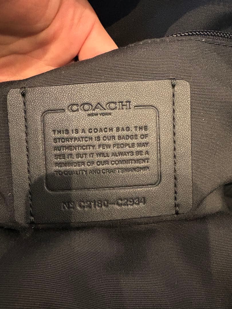 コーチ　バックパック　グラハム　C2934 ブラック