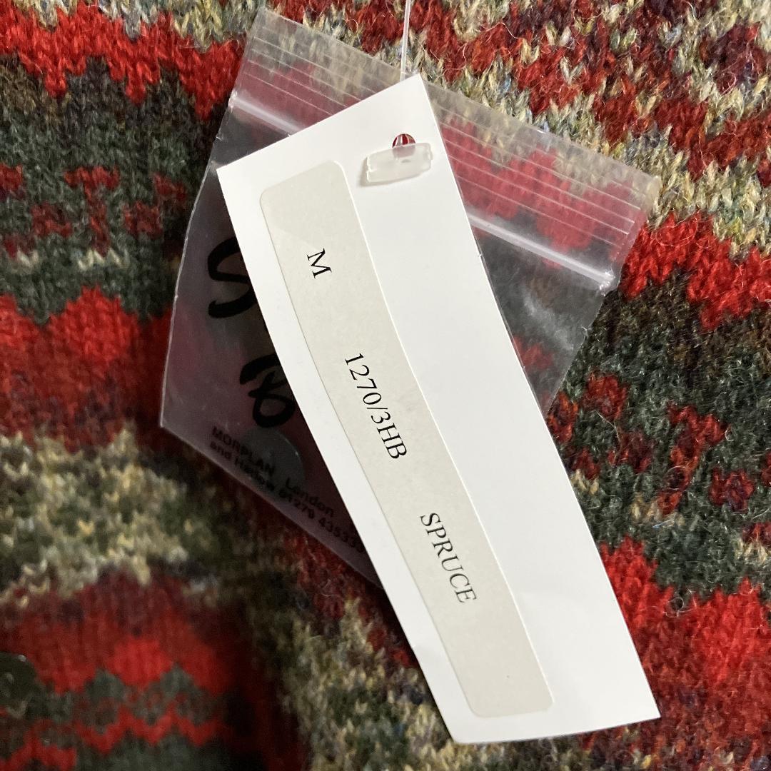 新品Harley OF SCOTLANDノルディックカーディガン未使用Mセーター