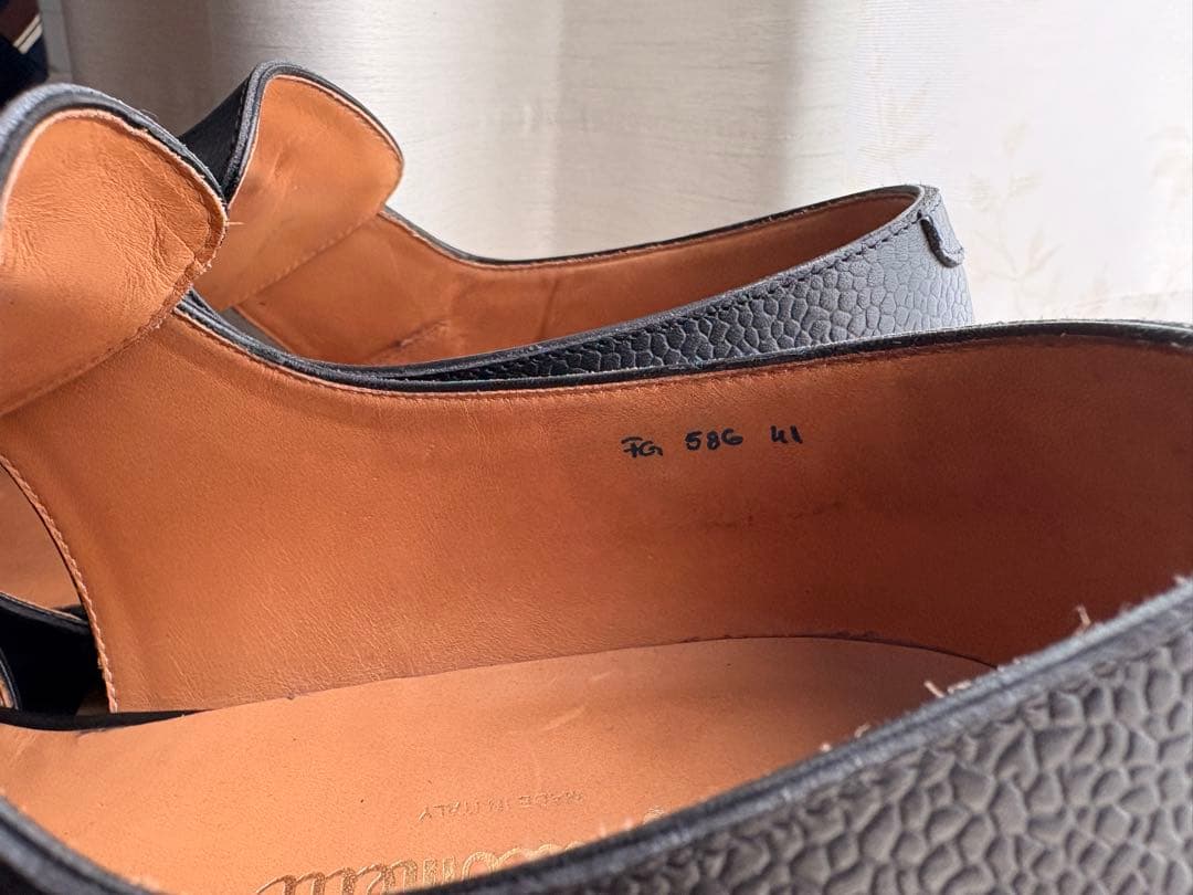 【美品】フラテッリジャコメッティ　サンダル 黒41サイズ（26cm）