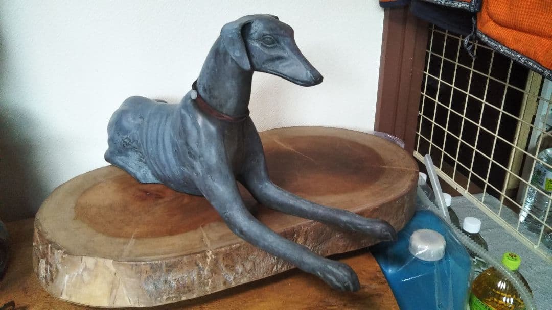 犬　オブジェ　青銅