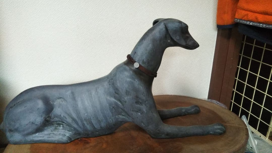 犬　オブジェ　青銅