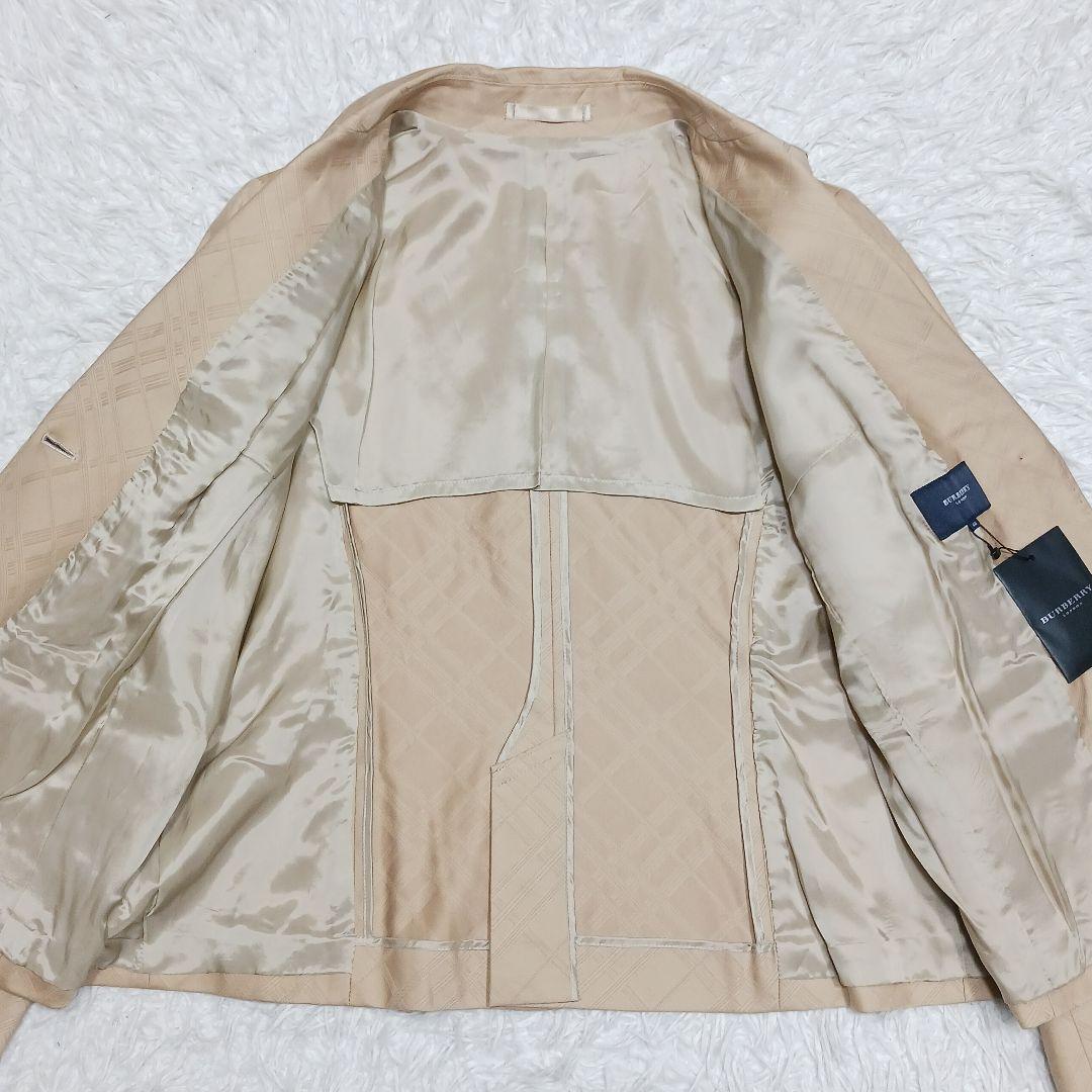 ✨新品✨サイズ44✨バーバリー ロンドン　シャドーチ ェックジャケット　ベージュ