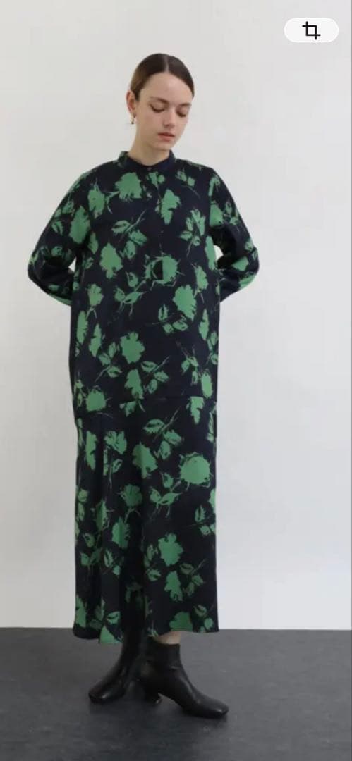 ヤマダヤ Aga フラワーモチーフプリントワンピース