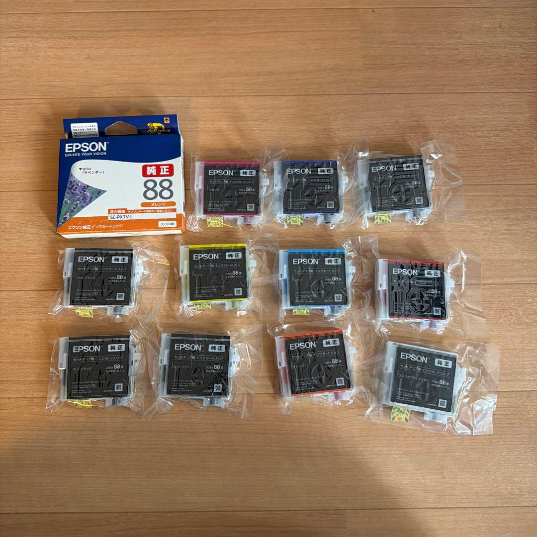 【通電確認】EPSON SC-PX7v2 プリンター インク 写真用紙付き