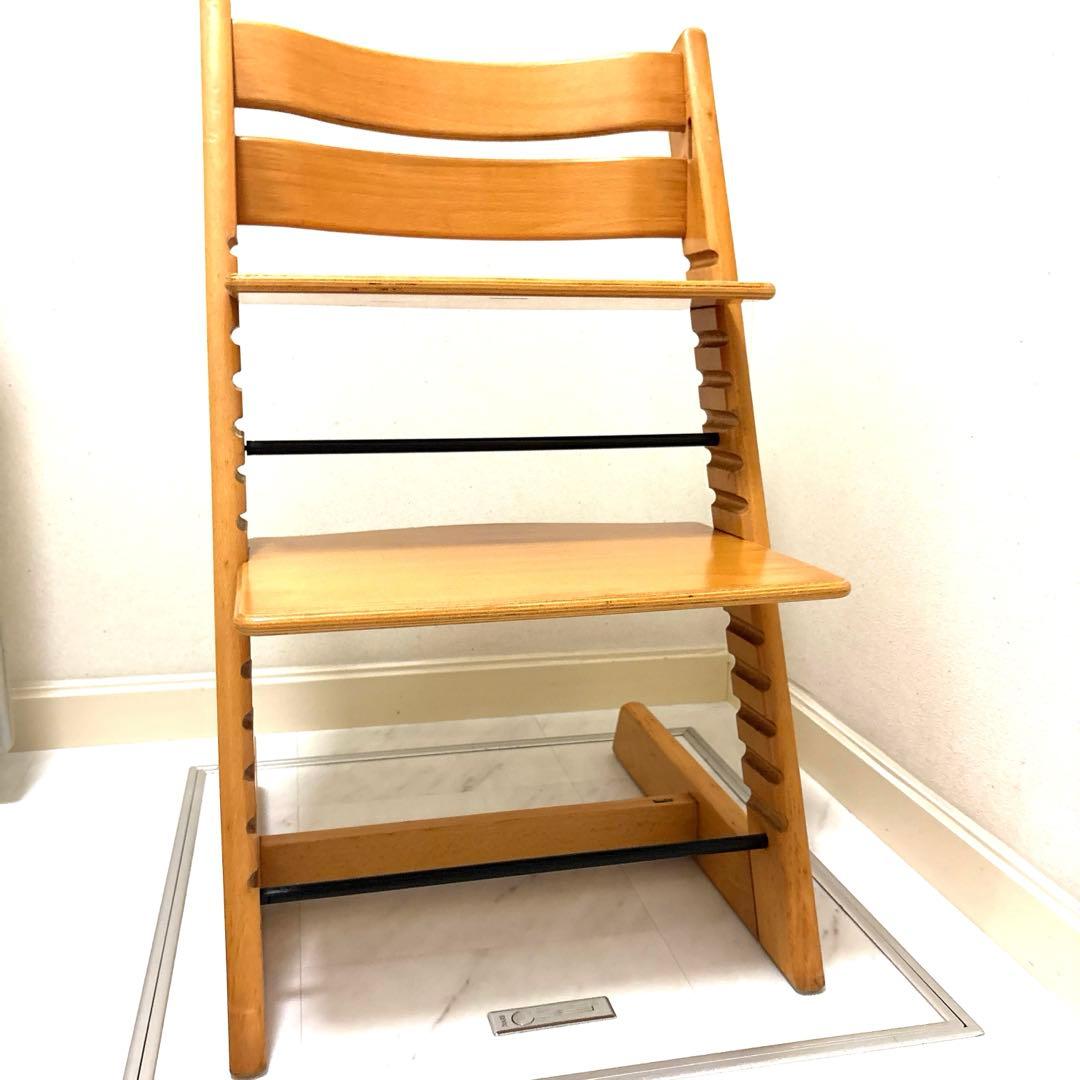 ストッケSTOKKEトリップトラップ　ナチュラル　シリアルナンバー0 取説付き