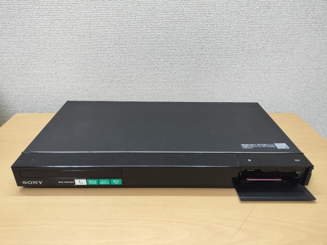 ソニー ブルーレイレコーダー 「BDZ-EW1200」 動作品