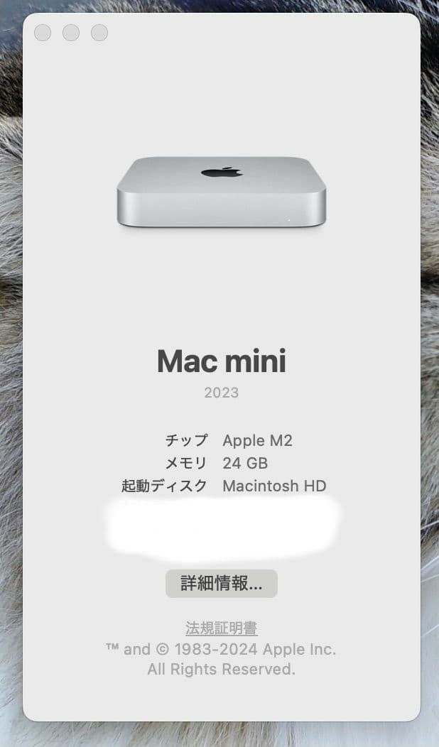24gb mac mini 512gb Apple care 残2年間有