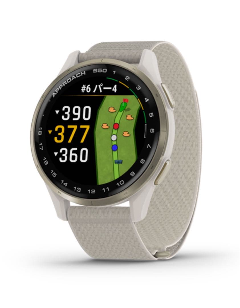 ガーミン　アプローチ　S50 ゴルフナビ　GPSナビ　黒　白　ブラック　ホワイト