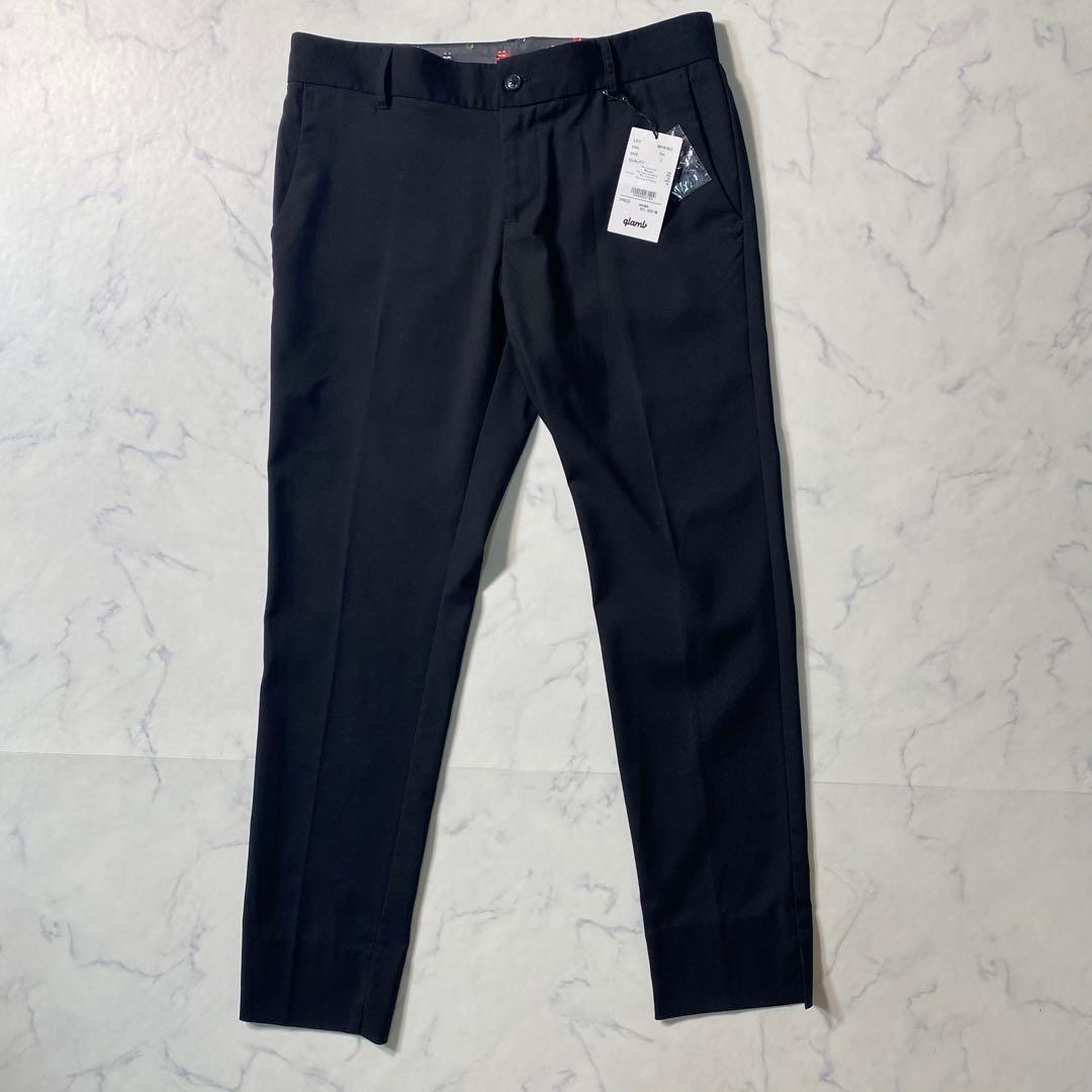 【新品未使用】スラックス　ローリングストーンズコラボ　タグ付き　サイズ3　総柄